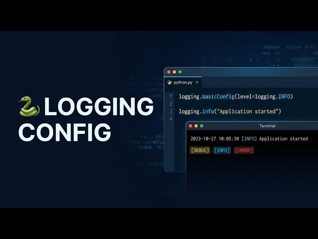101 🐍  Python Logging: `basicConfig()` and Logging Methods Explained
