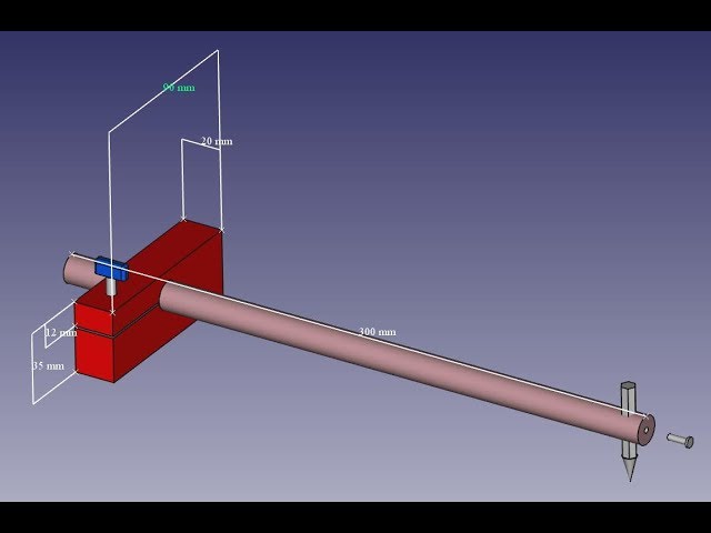 How to make a marking gauge - trammel or beam compass for our workshop. Super easy