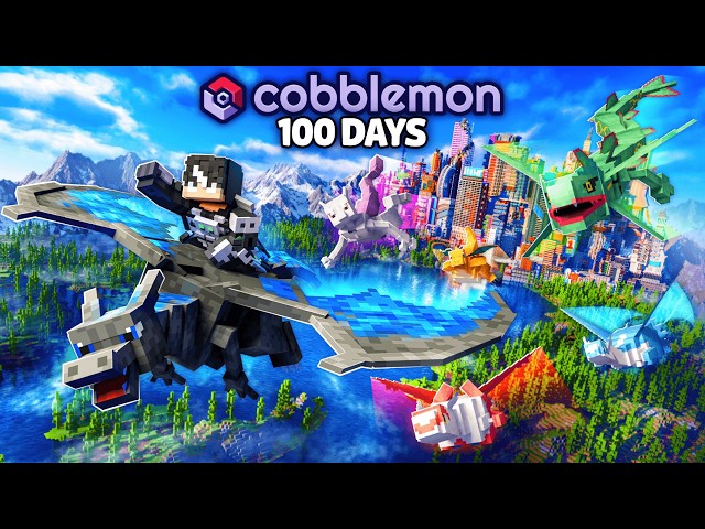 I Survived 100 Days in Cobblemon Starting My FOREVER World...