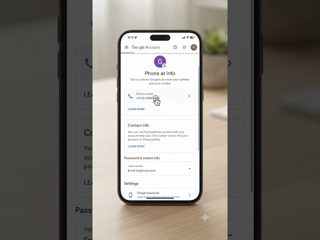 Here's how to update both on your Google account: