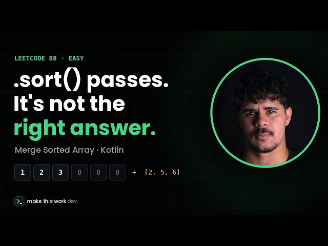 Merge Sorted Array — LeetCode 88 in Kotlin