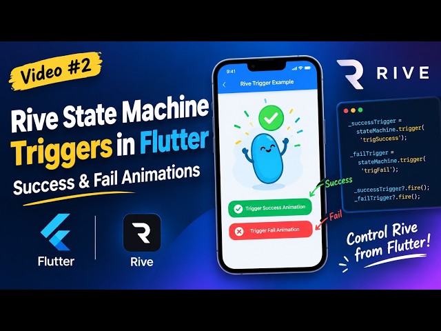 Rive State Machine Triggers in Flutter | Success & Fail Animations - Episode 2