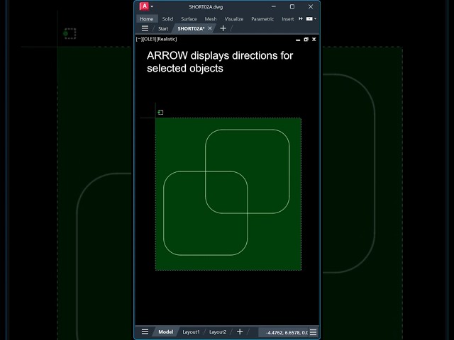 SUB03 - ARROW, GCODE, MTP and FOLLOW with intersections