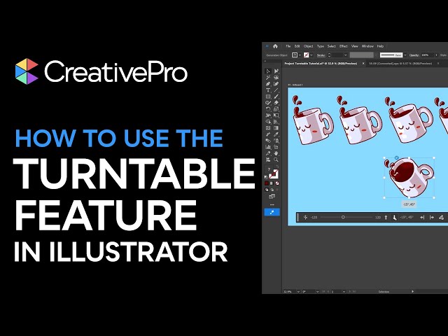 Illustrator: How to Use the Turntable Feature (Beta Version)