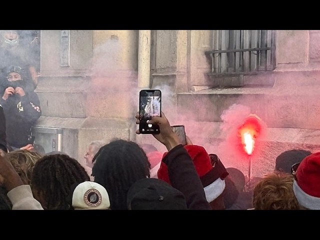 Student's hand blown off by police grenade as French school protests continue