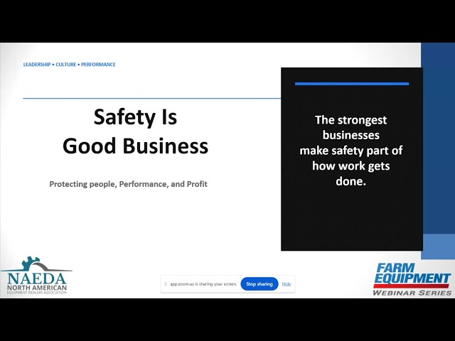 Safety Is Good Business: Protecting People, Performance, and Profit