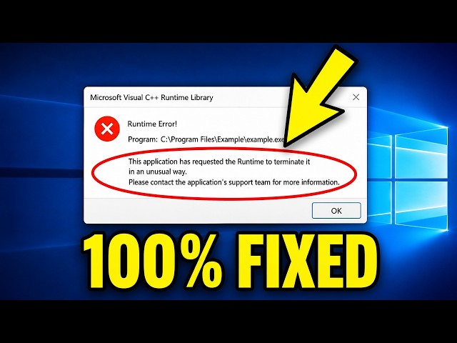 How To Fix C++ Runtime Error Content Manager