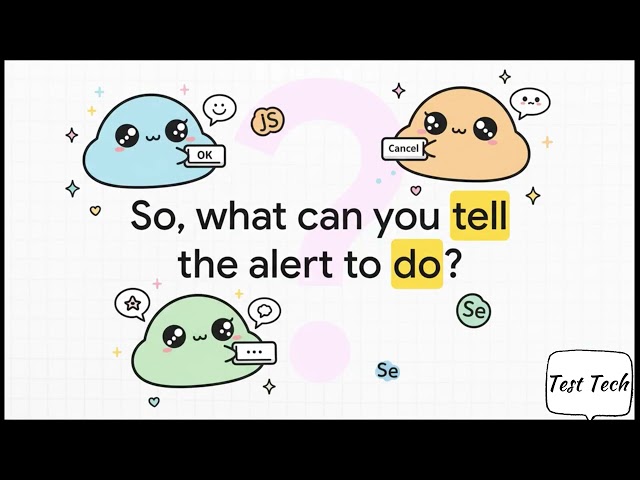 Selenium Interview Question: How to handle JS Alerts???