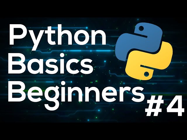 Python Programming Basics For Beginners #4 - Input
