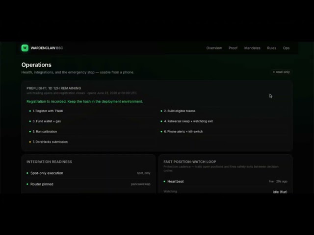 Warden Claw - Autonomous Bsc Trading Agent