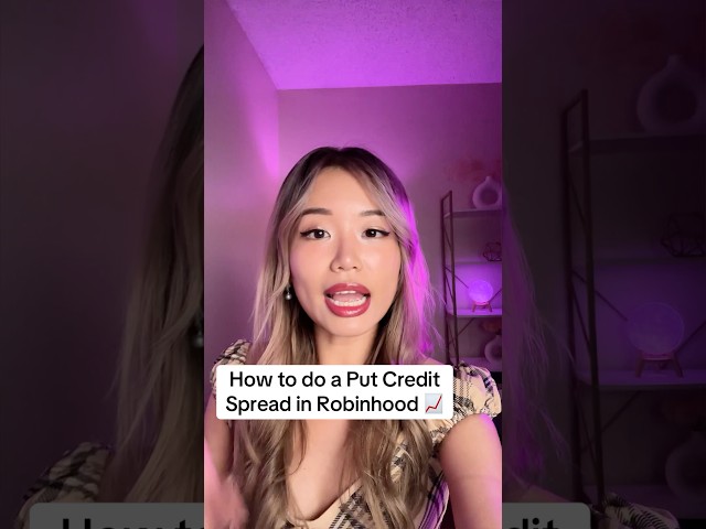How to do a put credit spread in Robinhood 📈 #trading #options #finance
