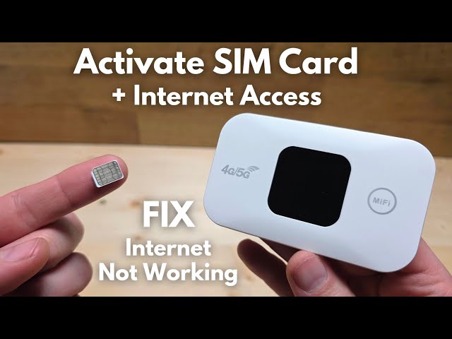 How to SETUP & Activate SIM Card - 4G/5G WiFi MiFi Portable Router Hotspot - H807 MF935 MF800 MF5577