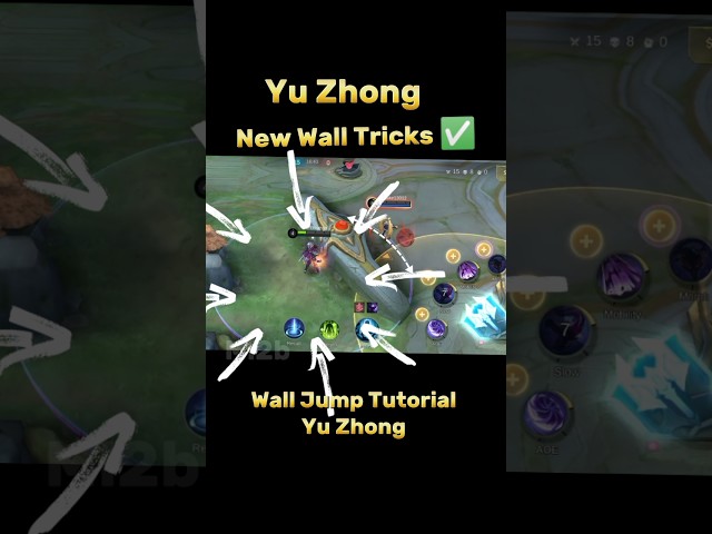 Yu Zhong New Wall Jump Tricks Tutorial Mobile legends #ml2b #yuzhong #tricks #mlbb #tutorial
