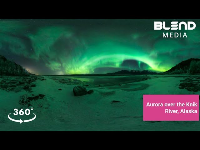 Aurora over the Knik River, Alaska
