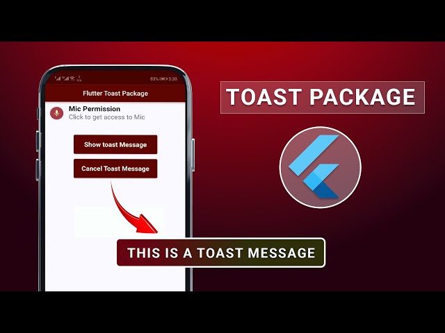 Flutter Toast Message | Say Goodbye to SnackBars!