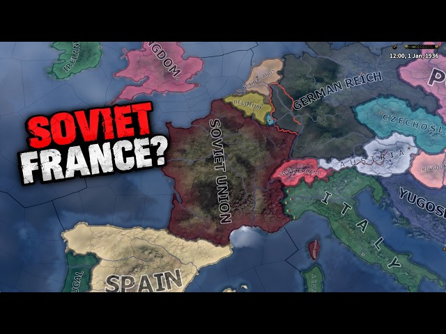 WHAT IF USSR ANNEXED FRANCE IN WW2 / HOI4 TIMELAPSE