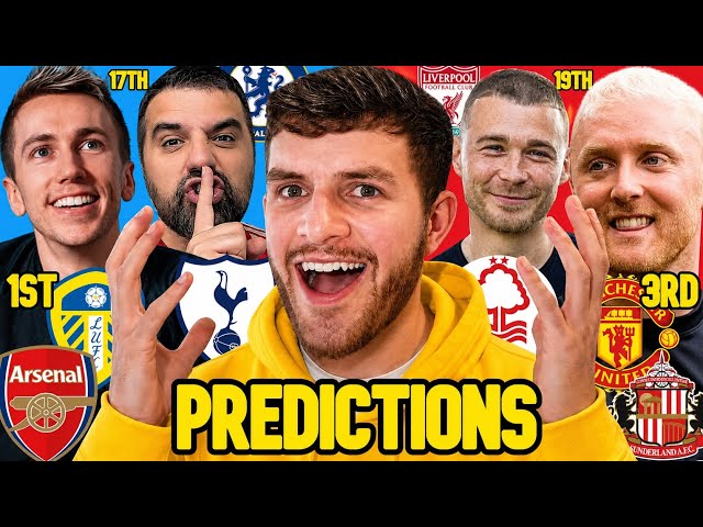 EVERY PREMIER LEAGUE TABLE PREDICTION ON YOUTUBE COMBINED!!