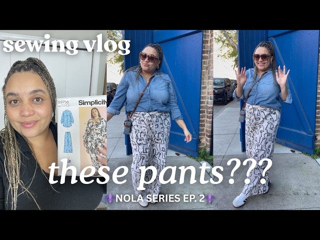 sewing vlog | making pants with Simplicity pattern S9756