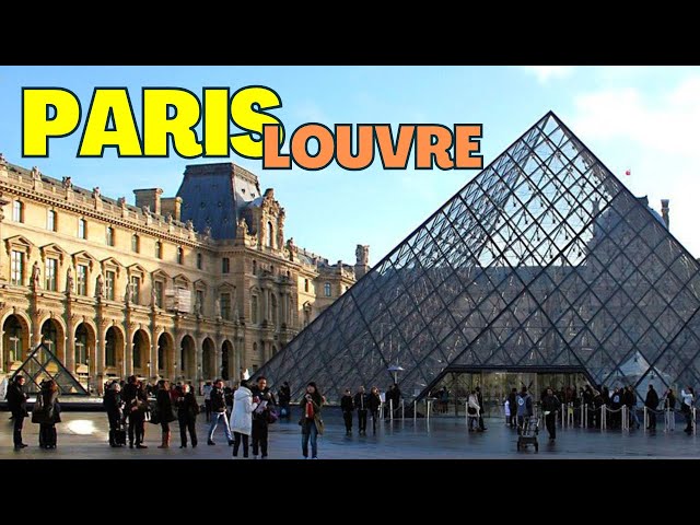 Walking around the FAMOUS Louvre Museum area with Me on a Rainy day! Paris, France
