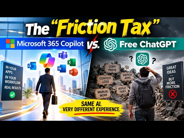 The "Friction Tax": Microsoft 365 Copilot vs. Free ChatGPT
