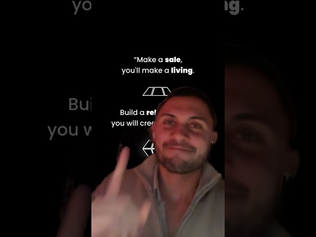"Make a customer, not a sale" inspired by Alex Hormozi #marketing