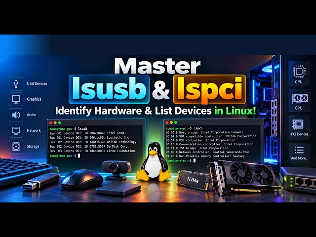 Master lsusb & lspci – Identify Hardware & List Devices in Linux!