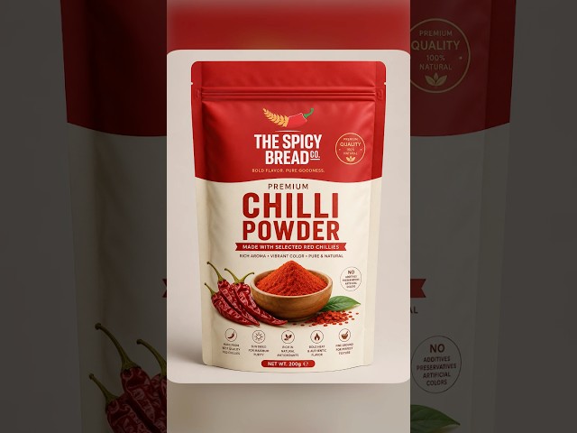 Premium Modern Stand-Up Pouch Packaging Design By AI #aidesign #packaging #spuch