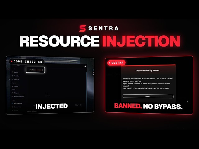 Sentra Anti Resource Injection Showcase | FiveM Anticheat