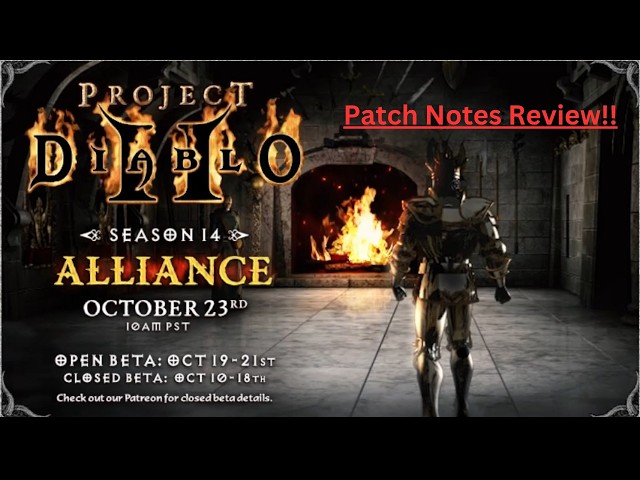 Project Diablo 2 Season 14 - Patch Notes are HERE!!! (and its crazy...)