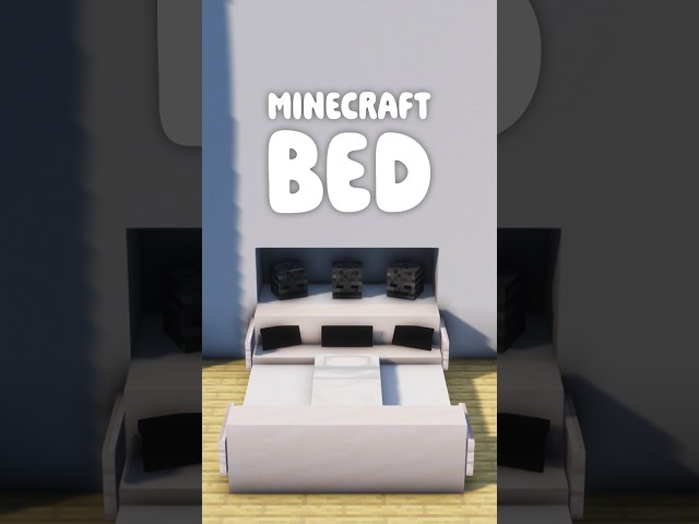 SIMPLE MINECRAFT BED  #minecraft