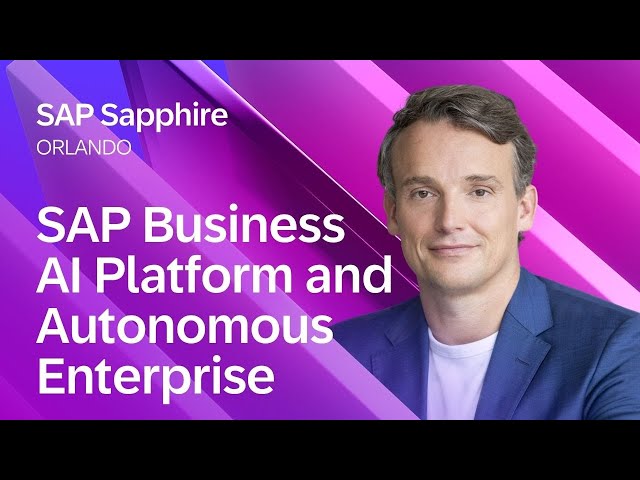 SAP Business AI Platform and Autonomous Enterprise | SAP Sapphire Orlando 2026