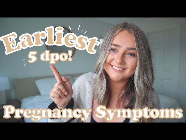 EARLIEST SIGNS OF PREGNANCY 5 DPO - 14 DPO | HOW I KNEW I WAS PREGNANT BEFORE BFP | Abby Lindquist