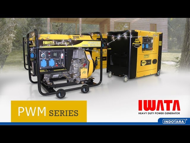JUAL GENSET TAHAN LAMA TIDAK BISING | IWATA PWM SERIES