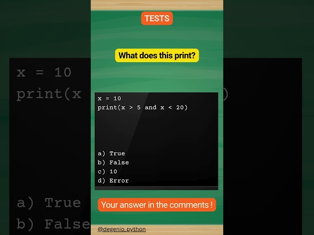 python quiz on conditionals 25