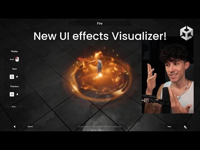 We updated our Unity VFX packs with New UI Scenes