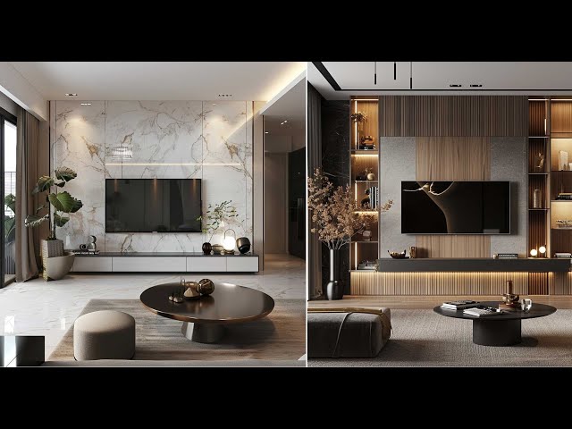 100 Best TV Wall Design Ideas for Living Room 2025 | TV Wall Unit Design