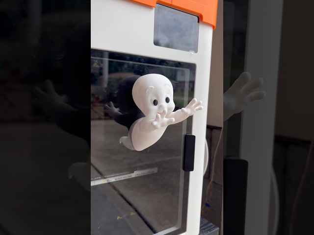 I 3D Printed Casper The Ghost 👻 #cool3dprints #3dprinting #3d #3dprinter #3dprinted #casper #ghost