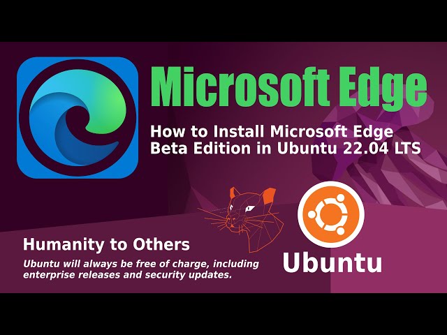 How to Install Microsoft Edge Beta Edition in Ubuntu 22.04 LTS
