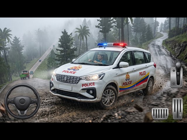 🚓 Police Car Impossible Hill Road Challenge 🔥 | BUSSID