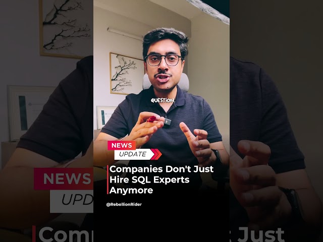 SQL Skills Alone Won't Get You Hired #tech #jobs #coding