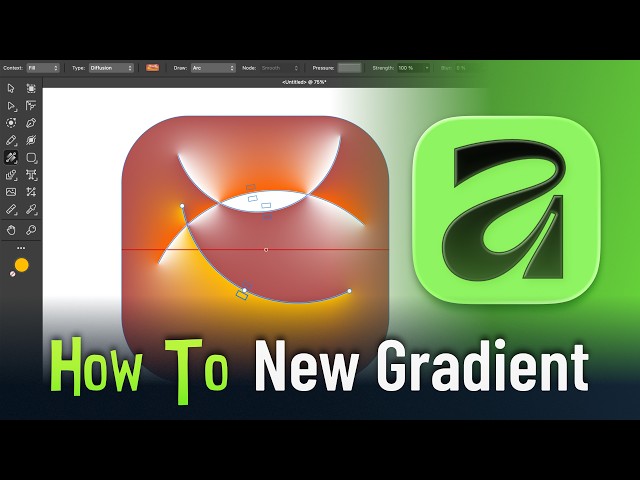 How to Use Diffusion Gradients in Affinity 3.3 (New Gradient Type Tutorial)