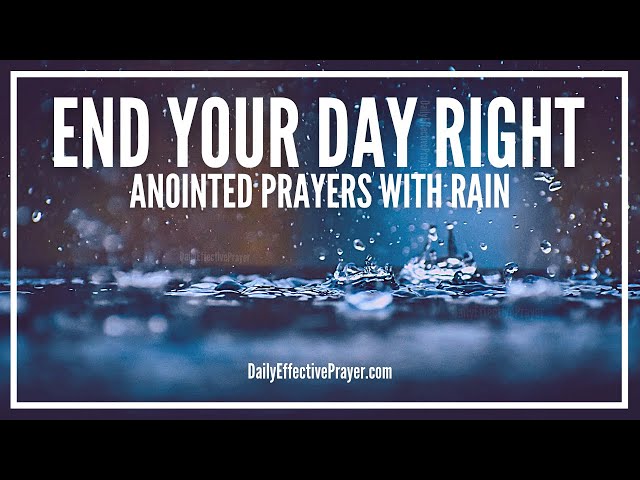 PRAYER WHILE YOU SLEEP WITH RAIN (8 HOURS) | Prayers With Rain Sounds and Thunder For Sleep