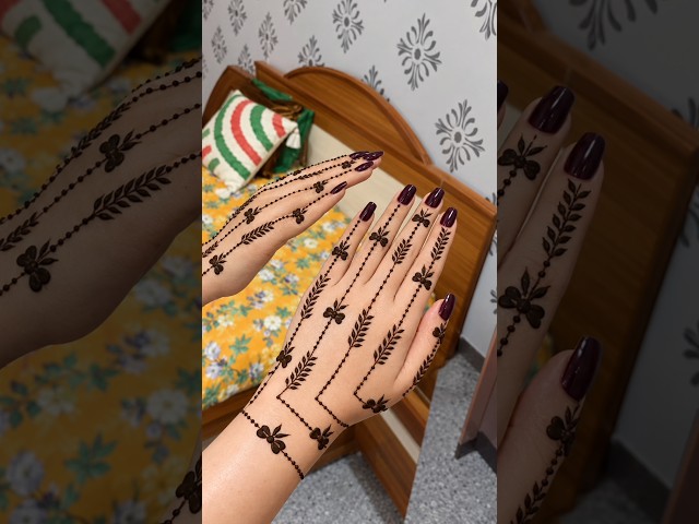 🎀 Bow Floral Mehndi ✨#mehndidesign #mehndi #henna #hennadesign #trending #shorts #viral #reels #fyp