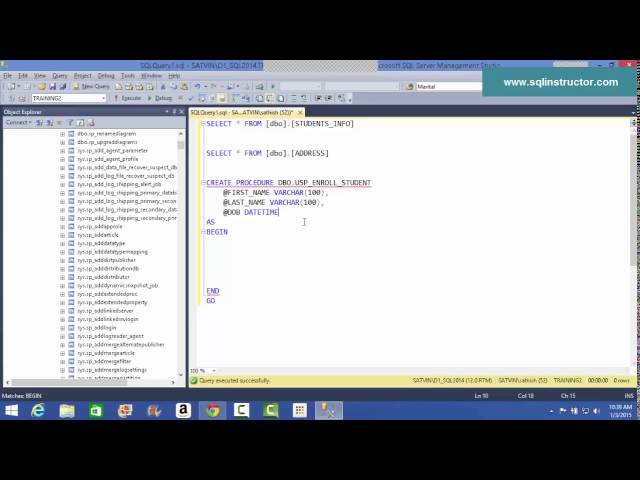 SQL Server - StoredProcedures
