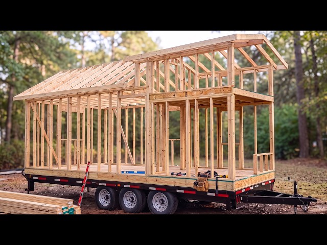 Couple Builds a Luxury Home on WHEELS from Start to Finish | Full Transformation @BuildersBlueprint