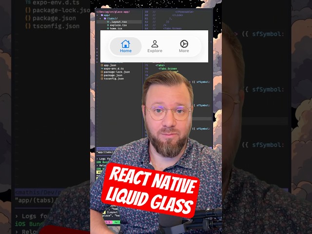 Apple’s Liquid Glass is already supported in React Native 🧊⚛️
