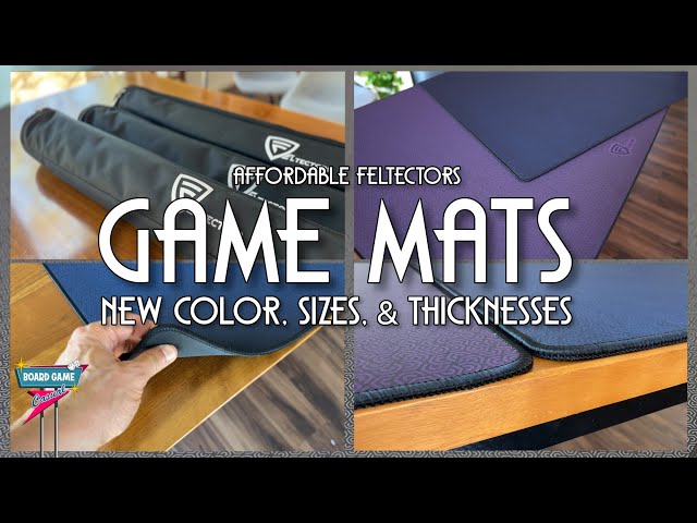 3 New Game Mats! - Checking out Feltectors' new BURGUNDY color, and new 5mm and 4mm options!