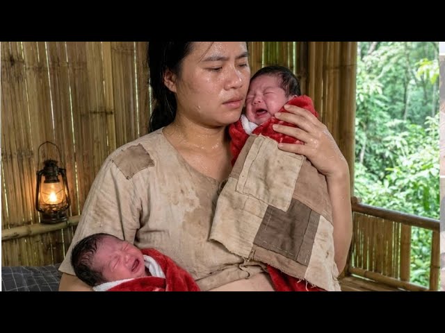Full video of a young woman pregnant with twins living independently.
