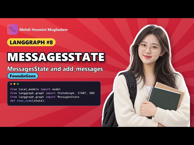 LangGraph #8: MessagesState – LangGraph Chat History & add_messages Reducer #langgraph #python