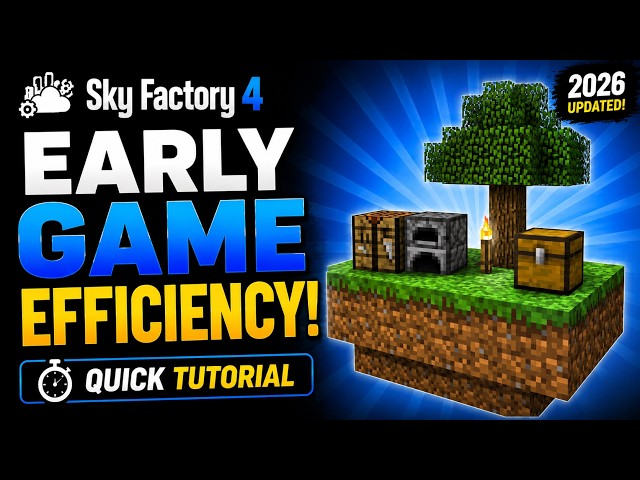 Sky Factory 4 Early Game Efficiency Tips | Quick Tutorial CC (Safe for Stream)